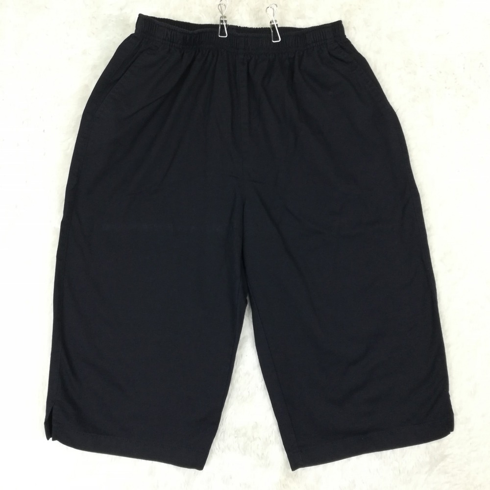 Cabin Creek Womens Pants Capri‎ Pull On Navy Blue Classic High Rise Plus 16W